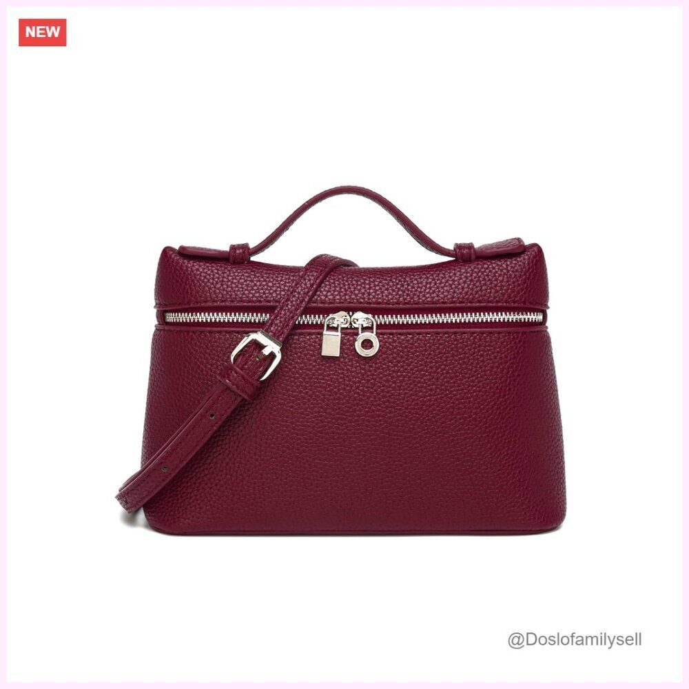 PU Leather Top-Handle Shoulder Bag Crossbody Handbag